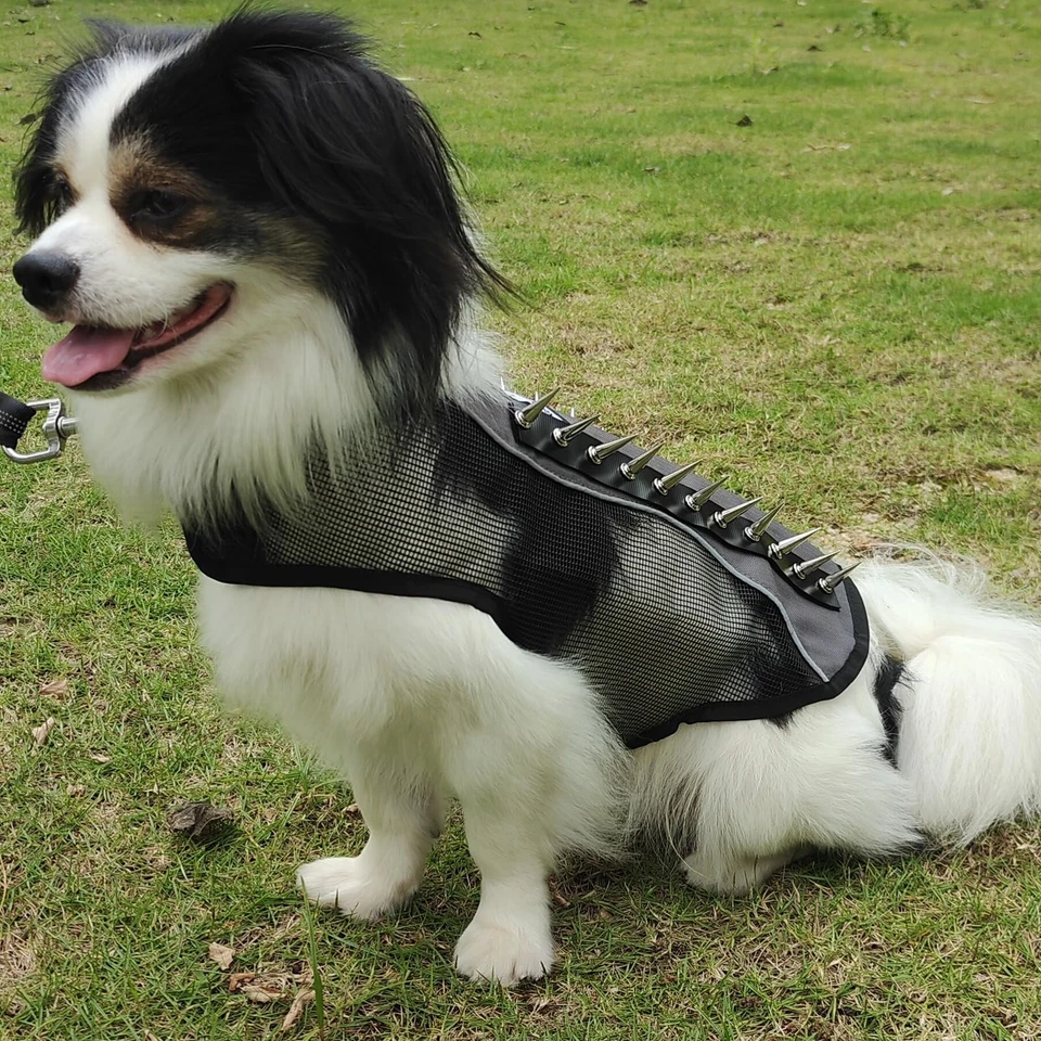 Spike Mesh Dog Harness Summer Reflective Jacket Waterproof Coat Cool Vest for... - Image 2 of 4