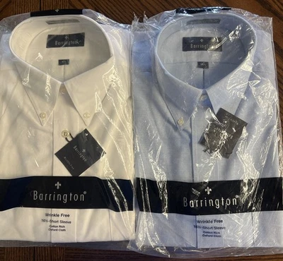 VTG—Barrington Dress Shirts – Lot of 2 – New Old Stock (NOS) – Factory Sealed - Image 1 of 4