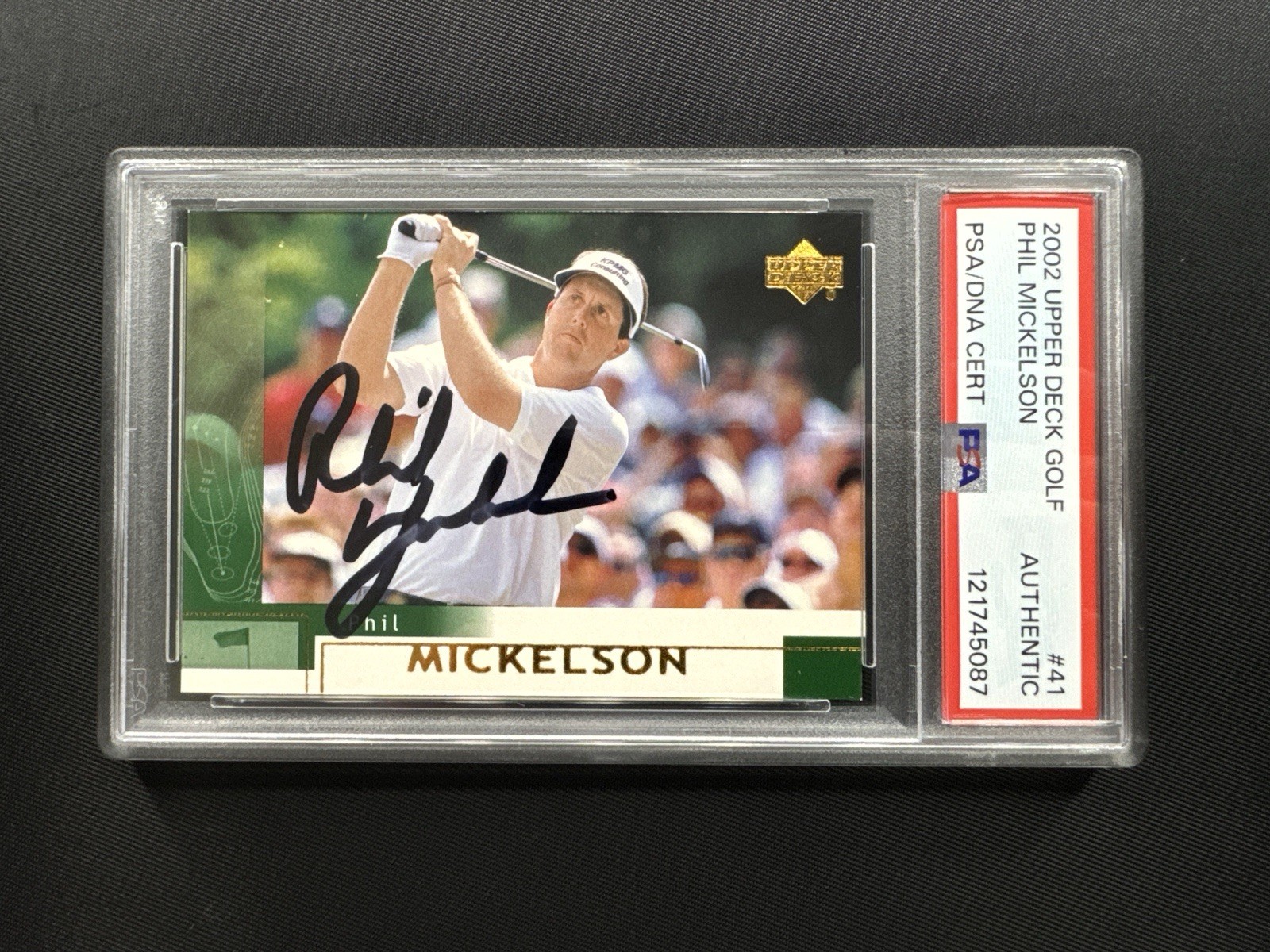 Phil Mickelson signed autographed 2002 Upper Deck Rookie Card #41 PSA/DNA COA FL