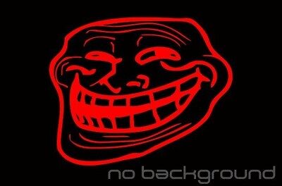 Troll Face Meme Sticker Vinyl Decal - Car Window Trollface Wall