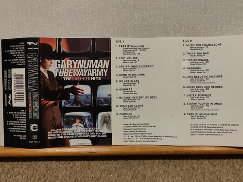 Gary Numan Tubeway Army The Premier Hits Cassette Tape *RARE* 1996 Excellent - Picture 3 of 9