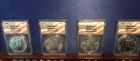 AMERICAN SILVER EAGLE 1986-1989 ANACS MS70 FLAG FIRST YEARS OF ISSUE (4 Coins)