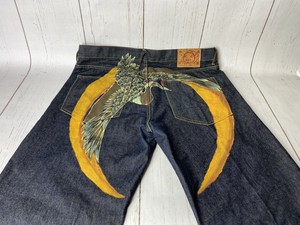 painted on blue jeans