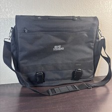 VTG Bear Stearns Computer Laptop Travel Bag 2 Sleeves Shoulder Strap & Clips EUC