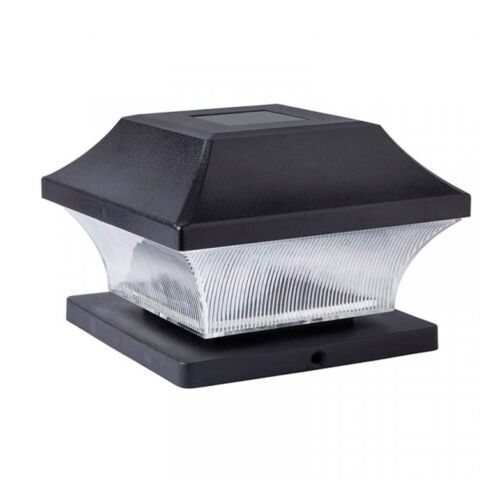 2/4/6/8 Solar Powered White Led Outdoor Garden Post Deck Cap Square Fence Lights - Picture 3 of 8