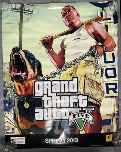 Official Grand Theft Auto V 5 Double Sided Promo Poster