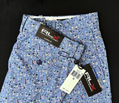 RLX Golf Ralph Lauren Men's 9-Inch Stretch Classic Fit Shorts Blue