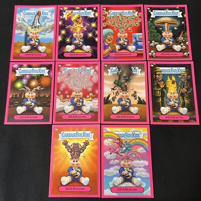 2011 GARBAGE PAIL KIDS FLASHBACK 3 PINK ADAM BOMB MANIA SET 10/10 STICKER CARD