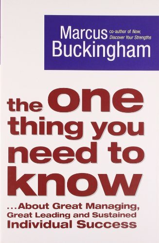 The One Thing You Need to Know: ... About Gre... by Buckingham, Marcus Paperback
