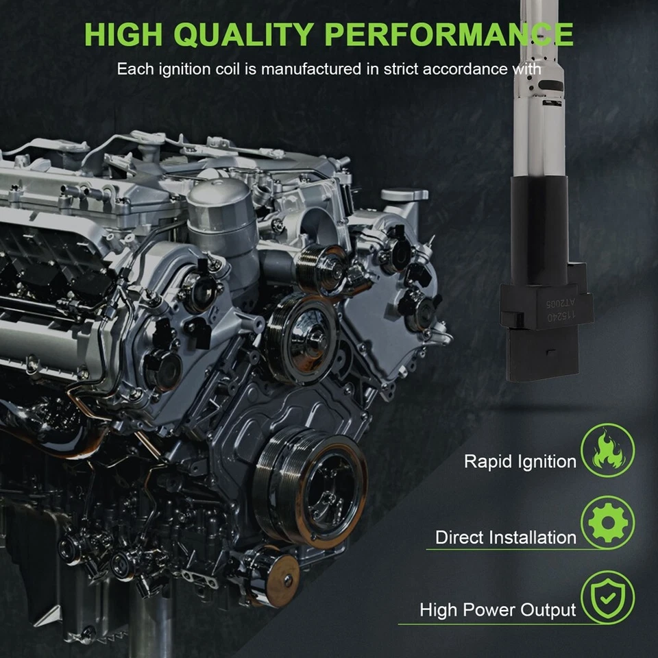 6 For 2002 2003 2004 Volkswagen Jetta 2.8L V6 DOHC Ignition Coil & Spark Plug - Изображение 2 из 4