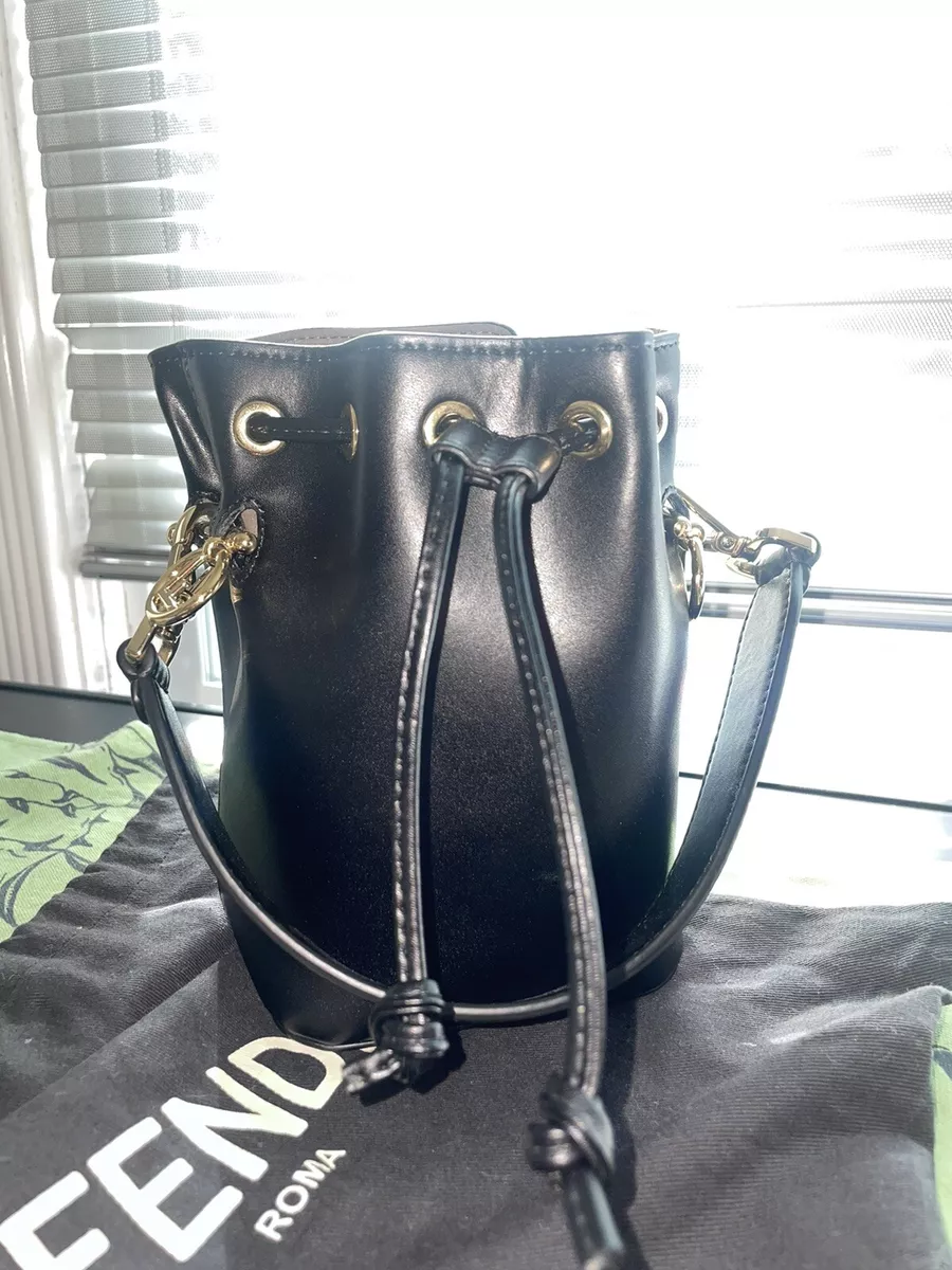 Mon tresor mini leather bucket bag by Fendi