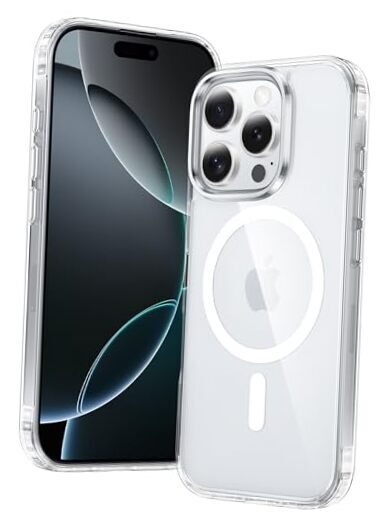 for iPhone 16 Pro-Max Case: Magnetic Military Grade Drop Protection Anti Clear