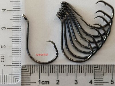 50 x 10/0 Chemically Sharpened Octopus Circle Hooks Fishing Tackle 50 x 10/0 Chemically Sharpened Octopus Circle Hooks Fishing Tackle