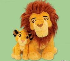 Disney Lion King Pair Plush Stuffed Toy Doll Simba ＆ Mufasa  New Japan