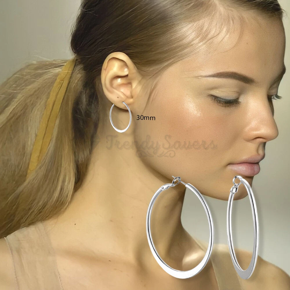 Silver plated hotsell earrings sensitive ears