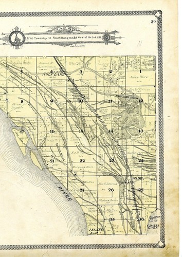1908 Map north part Union twn, Illinois, from Atlas of Union County w/fam. names - Picture 2 of 5