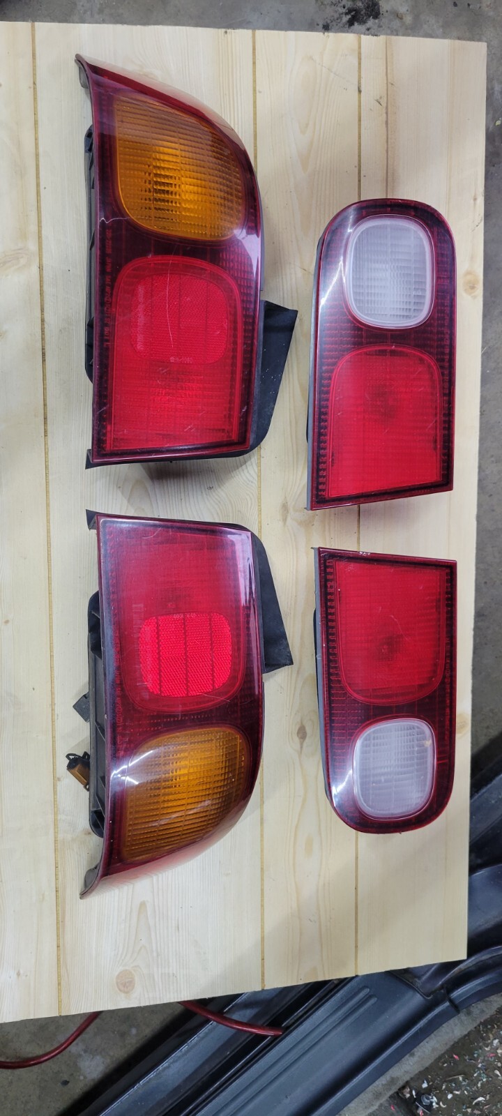 9497 Acura Integra Tail Lights Lamp Taillights 4Door Sedan Oem Honda