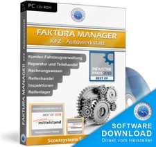Kfz Faktura Software,Werkstatt-Programm zum Angebote & Rechnungen schreiben,Top!