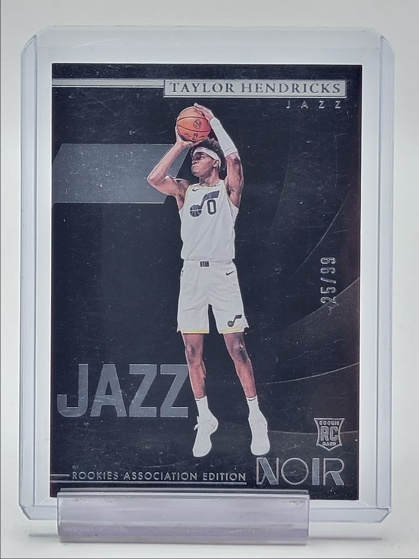 TAYLOR HENDRICKS 2023-24 PANINI NOIR ROOKIES ASSOCIATION EDITION RC /99 Q3865