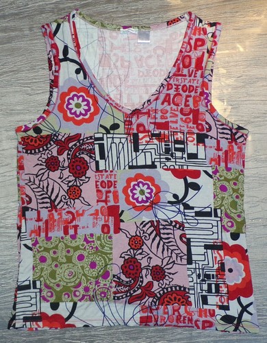 Débardeur Coloré Femme La Redoute - Taille 46/48 (3XL/4XL) - 95% Viscose, 5% élasthanne - Occasion Très Bon état