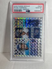 2020 PANINI MOSAIC  psa 10   SILVER PRIZM RYAN TANNEHILL TITANS MONTAGE