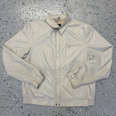 Vintage 80s Cooper Designer Outerwear Bomber Full Zip Jacket L Made In USA 