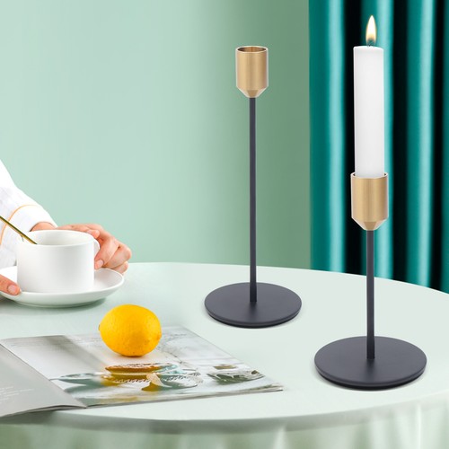 2 Pcs Candle Stick Holders Set Table Decorative Modern Candle Holders USA NEW