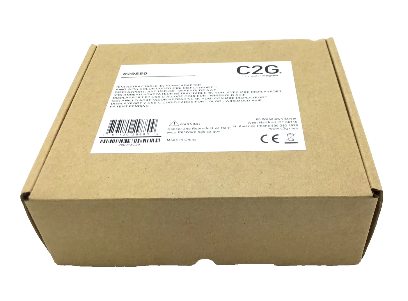 C2G Retractable Table Box Mount HDMI Adapter Ring