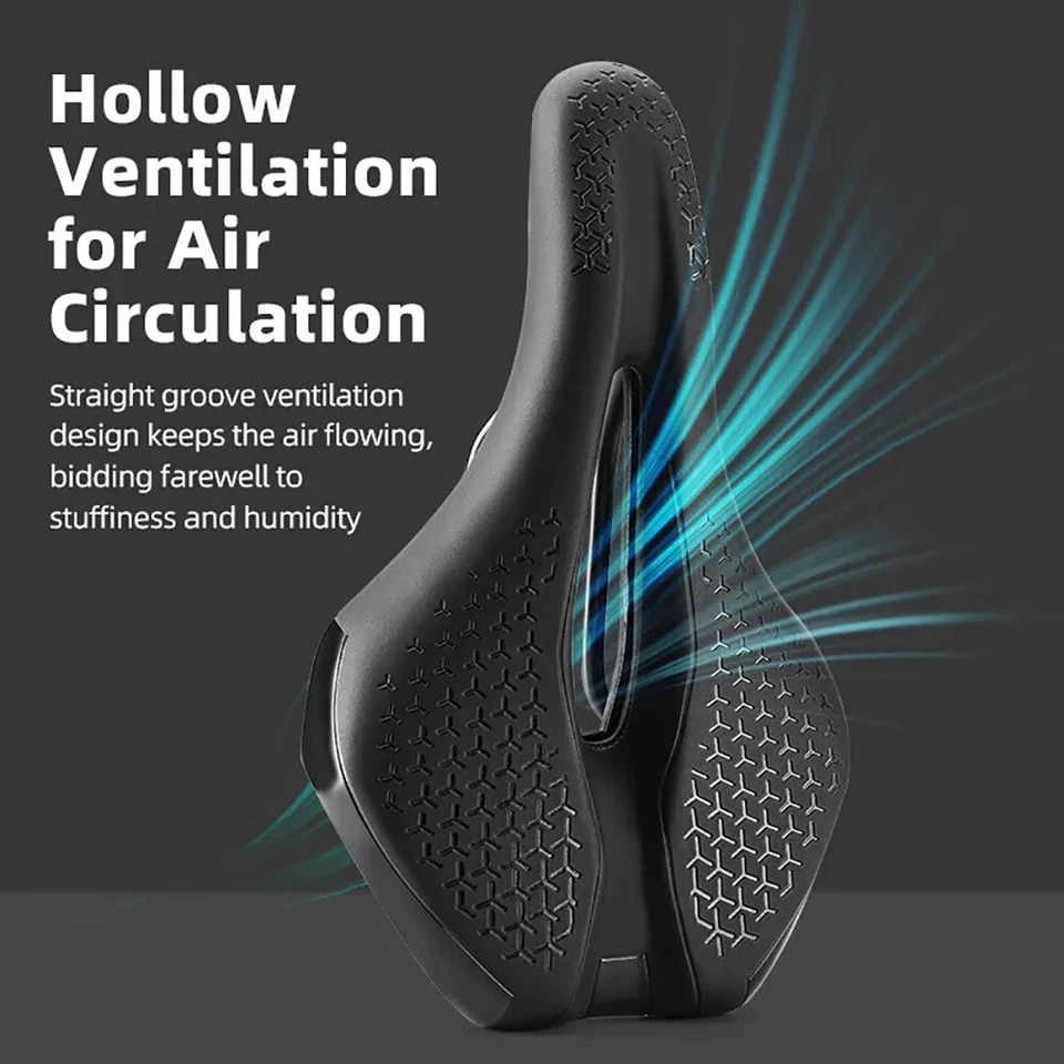 Sillín de bicicleta MTB de carretera Ciclismo Gel Cojín Almohadilla Asiento de sillín de carreras Suave Comodidad Foto 3 de 4