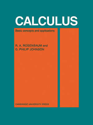 Calculus Basic Concepts and Applications Rosenbaum Johnson Paperback