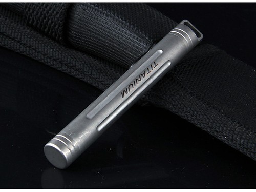 Pure Titanium EDC Waterproof Capsule IP PSK Pill Case Storage Bottle Box 3.4" - Picture 3 of 12