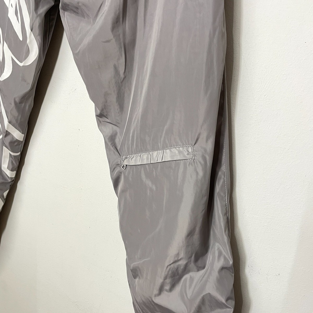 Corteiz Litework Printed Logo Nylon Cuff Zip Track Pants Size XS 