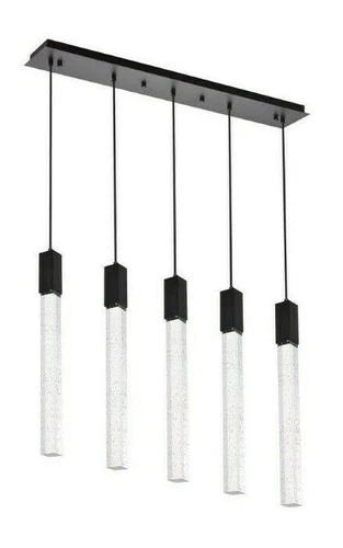 Black Dining Room or Kitchen Island Pendant Chandelier Ceiling Light Fixture - Picture 1 of 12