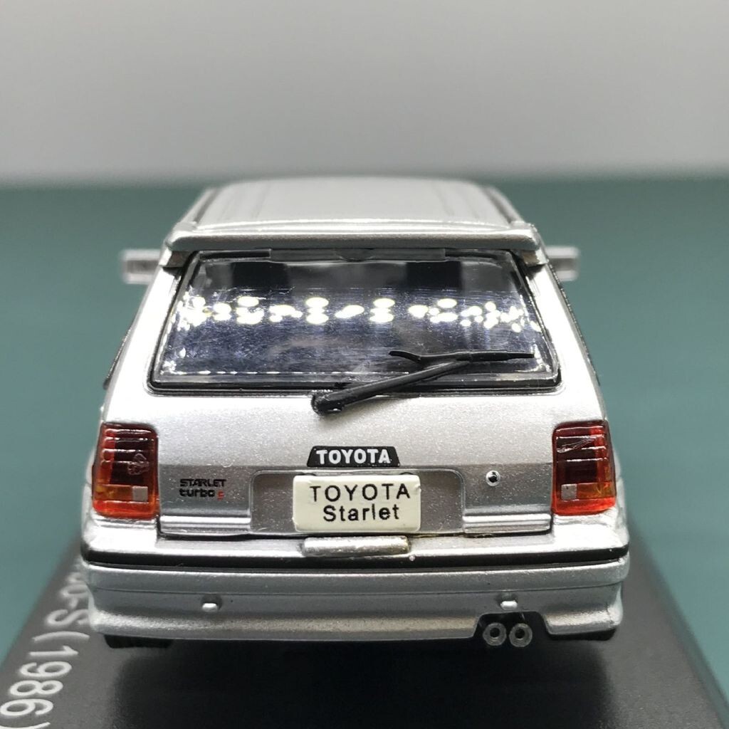 Mini Car Toyota Starlet Turbo S 1986 1/43 Scale Box Display