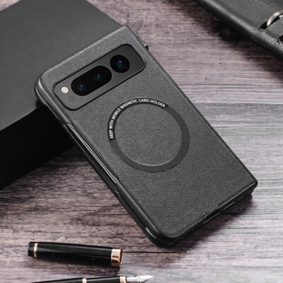 Magnetisch Handy Hülle für Google Pixel Fold 5G Magsafe Leder Soft Schutz Bumper