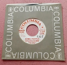 Sylvia Syms WLP promo 45 I Say Hello / Some People Columbia 4-41386 ex