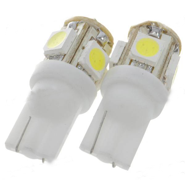 10 Ampoules LED T10 Blanc 6000K, 24 SMD, Pour Feux De Position, Plaque D'immatriculation, Intérieur Auto
