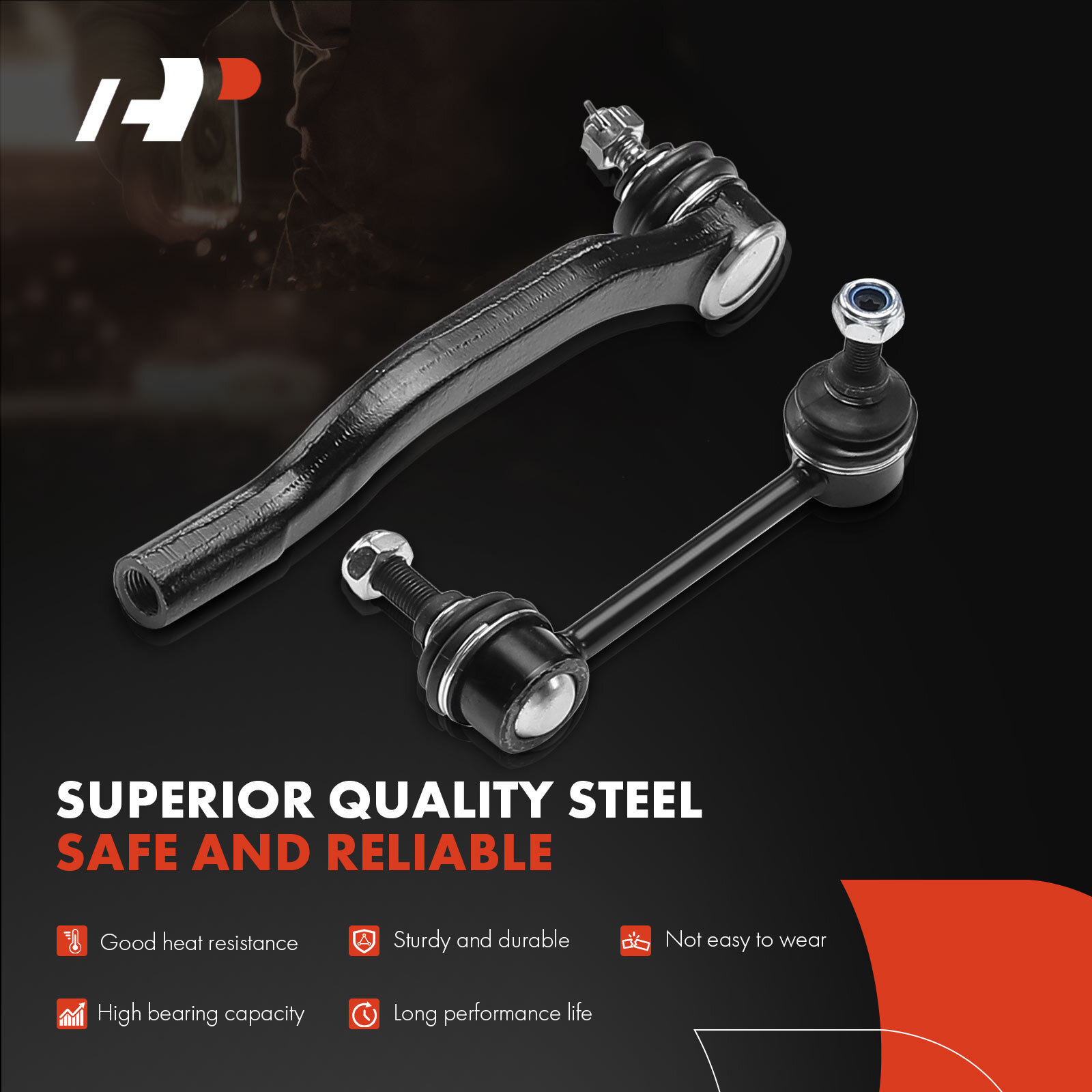 16x Front Upper & Lower Control Arm Ball Joint Sway Bar Tie Rod for Acura Honda