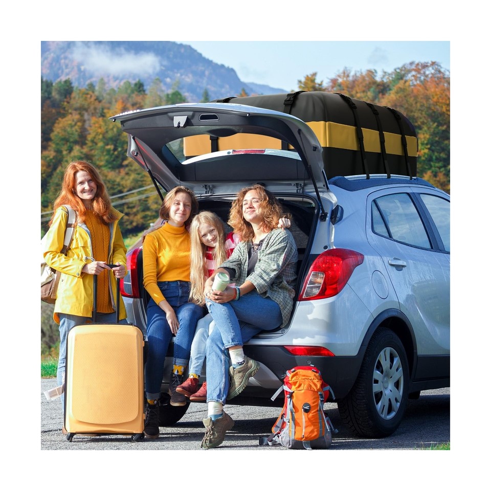 Car Rooftop Cargo Carrier Bag, 21 Cubic Feet Waterproo Car Top Carrier