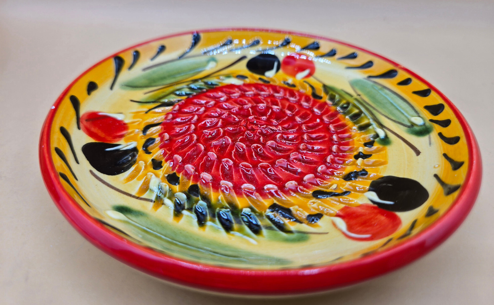 3pc Eleboraclon Artesanal Garlic Grater Zester Handmade & Painted Spain, EUC