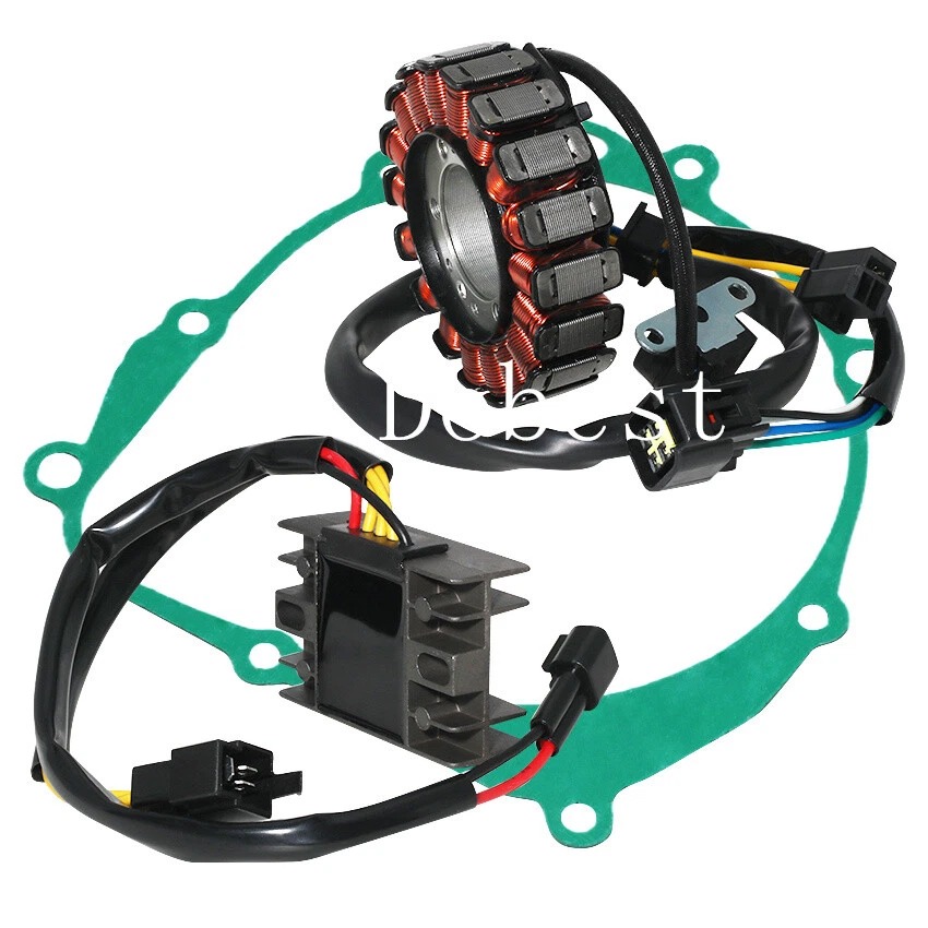 Estator + Regulador rectificador + Junta para Kawasaki KLX400R KLX400SR KLX40021066-S005 Foto 2 de 4