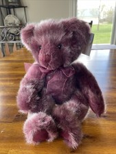 Russ Boysenberry Bear Plush 11 Inch Purple Frosted Stuffed Animal Toy.