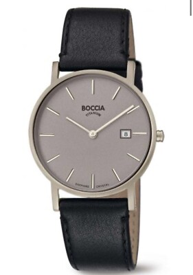Boccia Herrenuhr 3637-01,Titanium.Neue Uhr+Etikett.2 Jahre Garantie ab Kaufdatum
