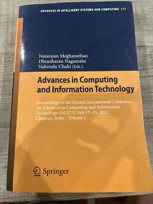 Advances in Intelligent Systems and Computing Ser.: Advances in Computing and...