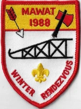 1988 Winter Rendezvous Mawat RED Bdr. [X-1693]