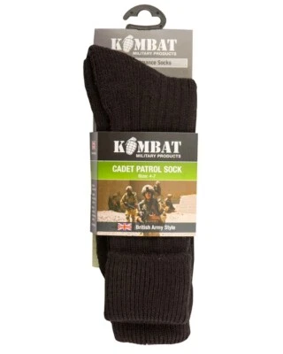 Kombat UK Cadet Patrol Socks. Size 4 - 7
