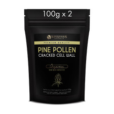 Cracked Cell Wall Wild Harvested Raw Pine Pollen 250g - Pure, potent, Organic