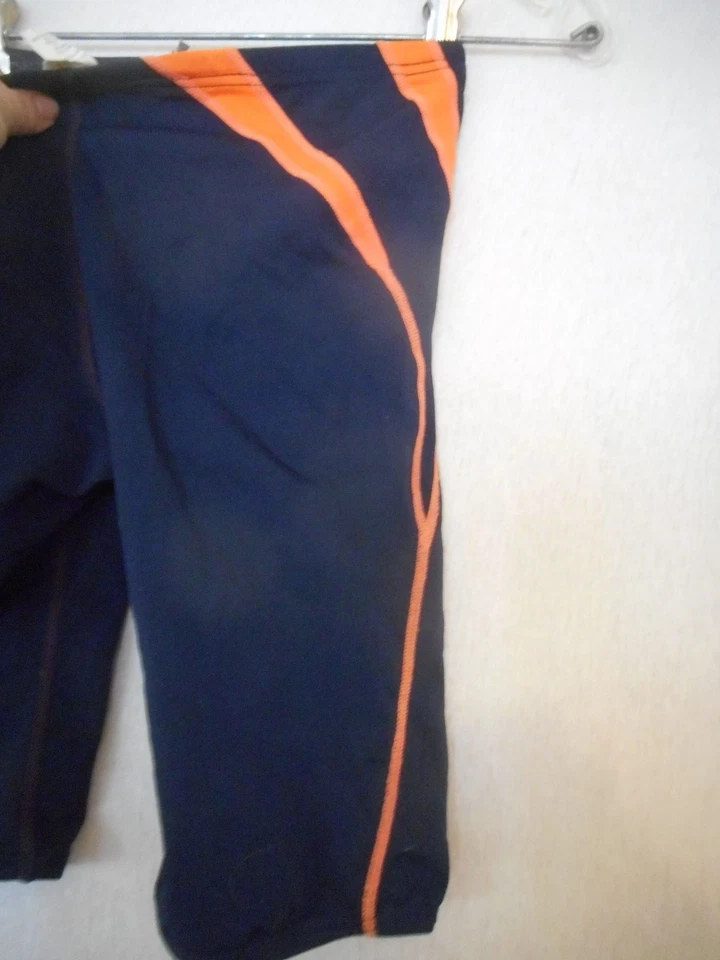 Traje de baño Tyr Durafast para hombre naranja azul talla 28 pierna larga Foto 2 de 4