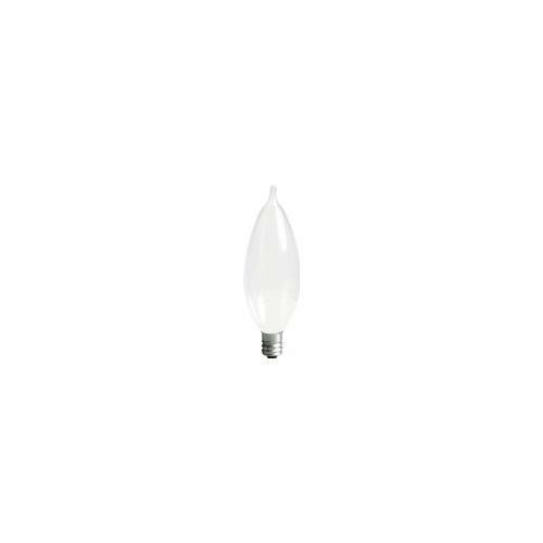 GE Lighting 76235 25 watt Bent Tip Light Bulb with Candelabra Base, White, 16...