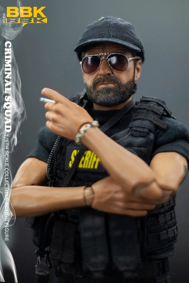 BBK 1/6 Hard Boiled Sheriff Nick BBK010 Den of Thieves Detective Figure Model - Image 3 of 4